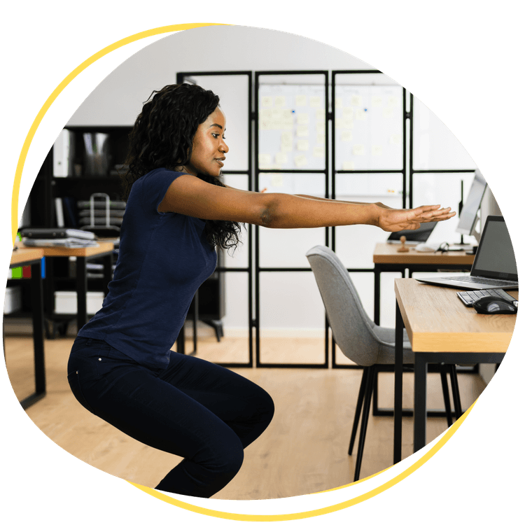 Man with fog around the head